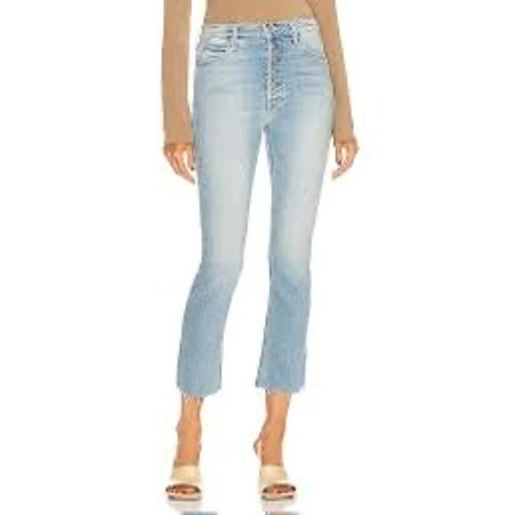 Mother The Pixie Dazzler Ankle Fray Jeans - Picture 1 of 6